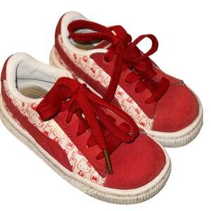 Puma x Hello Kitty Toddler Sneakers – Red & White – Size 6C